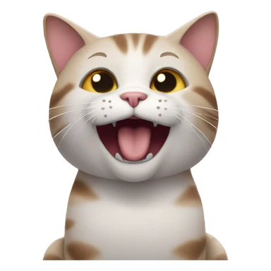 Cat singing sticker