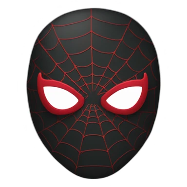 spiderman black mask sticker