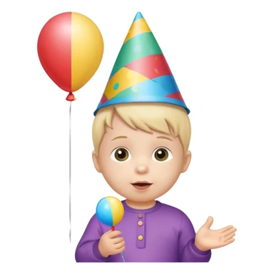 infant party sticker