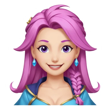 Эмодзи Серафина из лиги легенд подмигивает  sticker