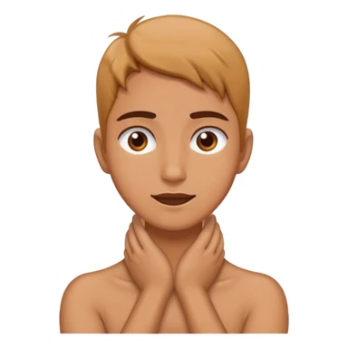 Hands on neck sticker