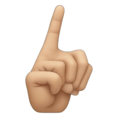 the finger that points down sticker