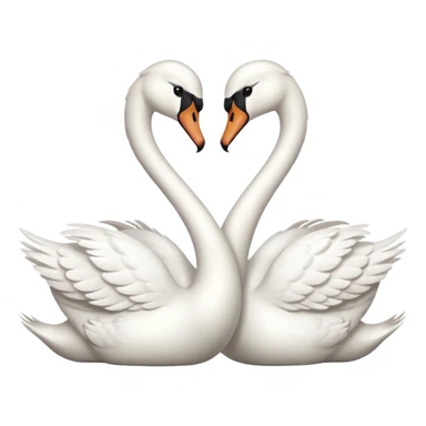 Two swan in love sticker