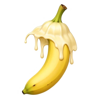 1 Banana dripping cream sticker