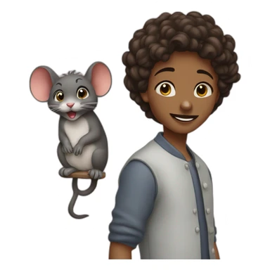 souris amoureuse sticker