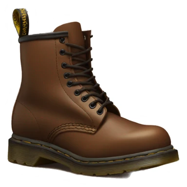 Doc Martens in brown color sticker