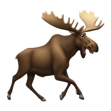 Moose tripping sticker