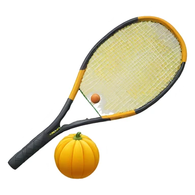 Squash racket and ball sticker