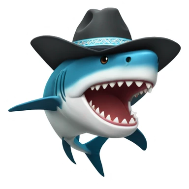 Tiburón con sombrero de copa sticker