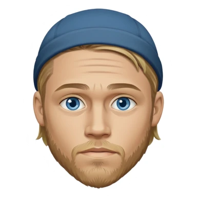 Charlie Hunnam with blue eyes sticker