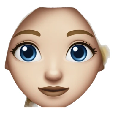 Edmonton oilers nhl blue eyes female fan sticker