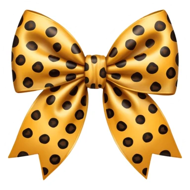 Leopard bow emoji sticker