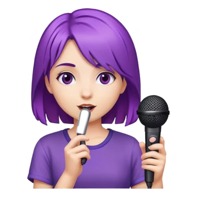 violet 🎤 sticker