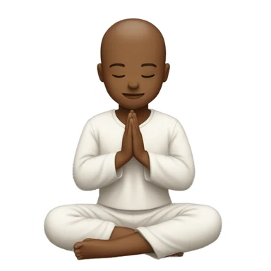 knees on the ground with both arms up in prayer  sticker