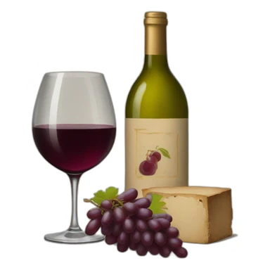 Painting and wine sticker