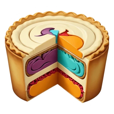 Anatomical pie sticker
