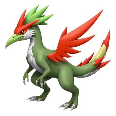 Sceptile-Blaziken-Silvally-fusion sticker