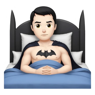 Batman in bed sticker