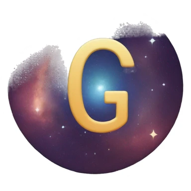 letter G on the cosmos sticker