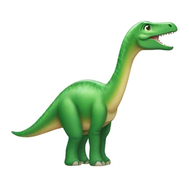 a green Brachiosaurus sticker