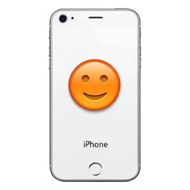 iPhone con fondo naranja  sticker