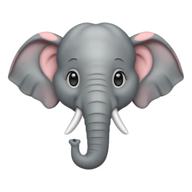 smiling elephant sticker