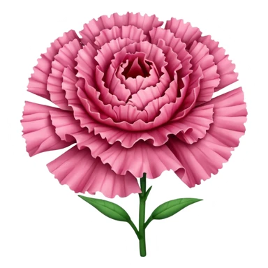 Carnation flower sticker