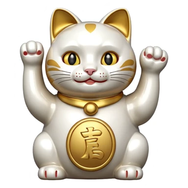 Classic lucky cat sticker
