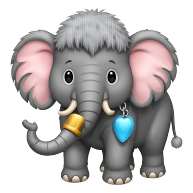 baby mammoth sticker