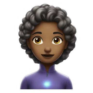 Girl of the universe and galaxy sticker