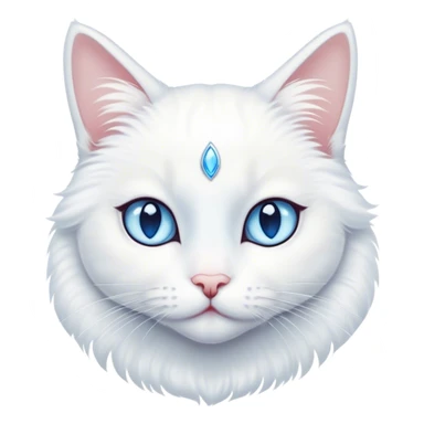 Ballerina white cat sticker