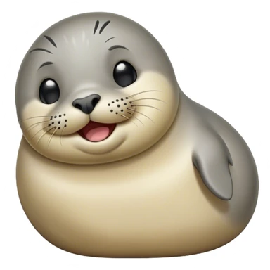 Cinematic Cute Yawning harbour seal Portrait Emoji, Head tilted slightly with a dramatic, wide-open yawn, showcasing a smooth, rounded body with gently drooping features and sleepy, half-closed eyes, Simplified yet irresistibly adorable features, highly detailed, glowing with a soft, cozy maritime glow, high shine, relaxed yet expressive, stylized with a dash of whimsical ocean charm, soft glowing outline, capturing the essence of a drowsy yet affectionate harbour seal that appears ready to stretch out for a nap! sticker
