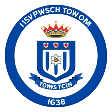 Ipswich town football club badge sticker
