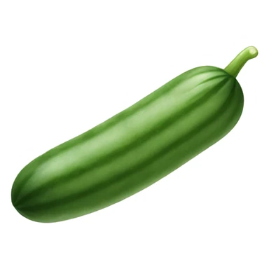 Horizontal challenged cucumber with long tongue out  sticker
