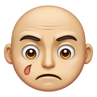 Disgust face  sticker