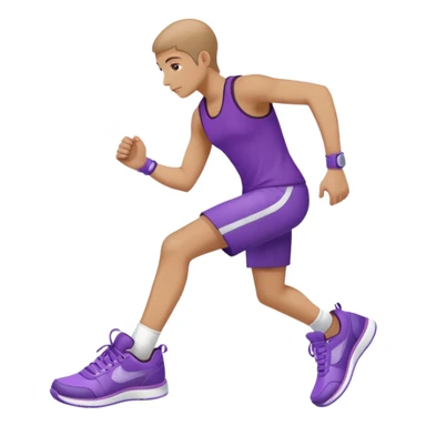 purple sneakers aerobic sticker