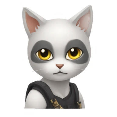 catfolk thief teenager pretty sticker