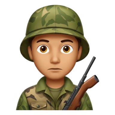 man hunter, alert expression sticker