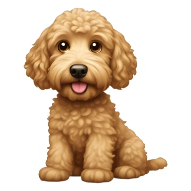 Golden doodle mixed with poodle sticker