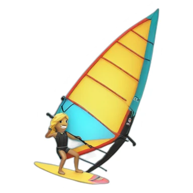 Windsurfer sticker