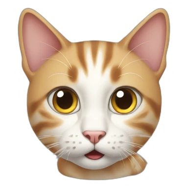 A cat very surprised sticker