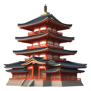 japanese temple sticker