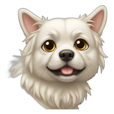 Chat sur chien sur totrtue sticker