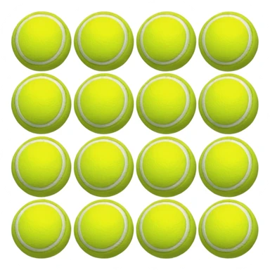 Colored tennis balls sticker