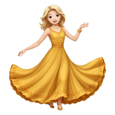 dancing woman sticker