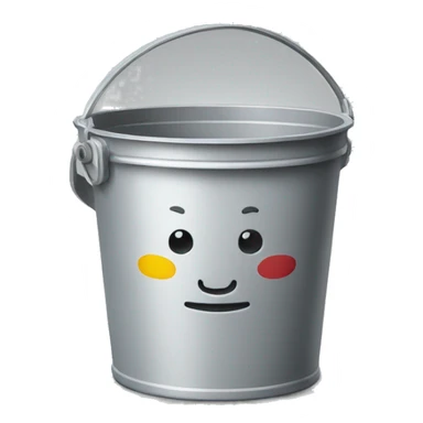bucket with paint sticker