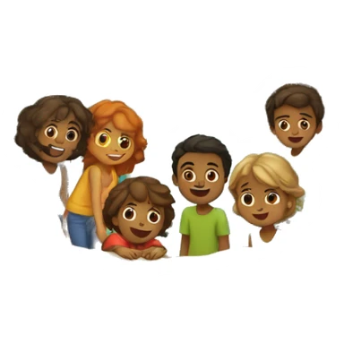 cave pleine d'enfants  sticker