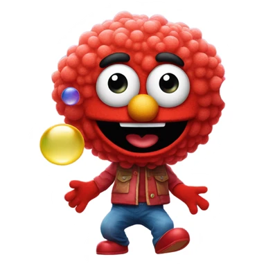 Bubble Elmo  sticker