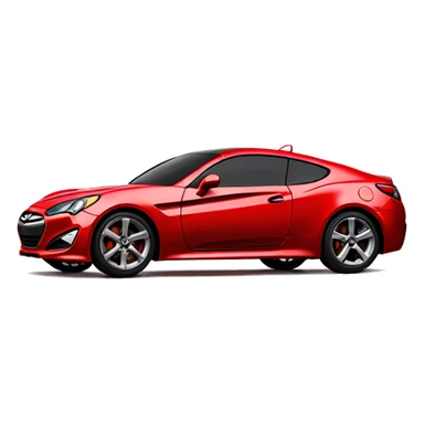 Genesis coupe red sticker