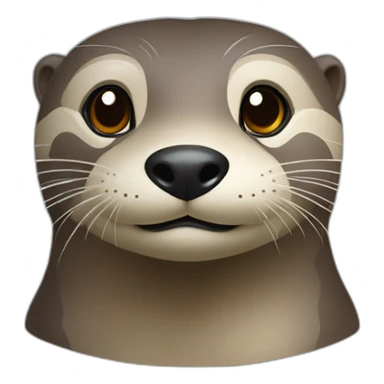 Loutre 1vec la tête de Zemour sticker